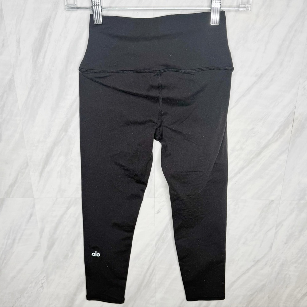 ALO Yoga Black High-Waist Crop Leggings XS